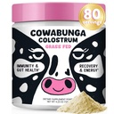 SonoHealth Cowabunga Colostrum - Premium, Pure & Untered Colostrum Powder Supplement - for Immune Support, Gut Health, Muscle Recovery & Wellness - Kosher & Halal Certified Calostro