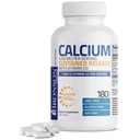 Bronson Calcium 1200 MG per portie Aanhoudende afgifte met vitamine D3 1000 IE Vitamine D3 Per portie Non-GMO, 180 tabletten