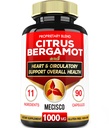 11 in 1 Citrus Bergamot Supplement 1000mg met zwarte Chokeberry, Berberine HCl & More - 90 capsules - Ondersteunt de gezondheid van het hart, het immuunsysteem, energieproductie