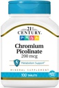 21e eeuwse Chroom Picolinaat 200 mcg 100 Tabs