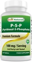 Best Naturals P5P Vitamin B6 (Pyridoxal 5 Phosphate) 100 mg/Serving - 120 Tablets - an Active Form of Vitamin B6.