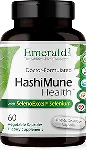 Emerald Labs HashiMune Health - Vegan Thyroid & Immune Support Supplement - Inclusief SelenoExcell Selenium & Myo-Inositol - 60 plantaardige Capsules (30 dagen levering)