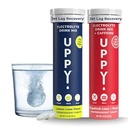 Jet Lag Relief Kit: Travel Essential Bundle: 20 tabletten, Lemon-Lime + Cafeïne-Grapefruit voor Reizen, Sport, Party (pakket van 2 x 10)