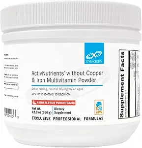 XYMOGEN ActivNutriënten zonder koper en ijzer Multivitamine Poeder - Fruit Punch (12,9 oz)