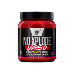 BSN N.O.-XPLODE Vaso Pre Workout Powder met 8g L-Citrulline en 3.2g Beta-Alanine en Energie, Smaak: Watermeloen Smash, 24 Servers
