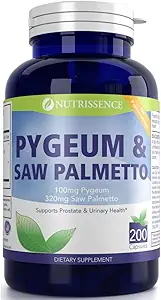 Pygeum en Saw Palmetto 200 Capsules - 100mg Pygeum & 320mg Saw Palmetto - Mannen Gezondheid - Prostate & Urinary Health Supplement