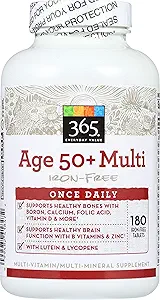 365 door Whole Foods Market, leeftijd 50+ Multi Iron-Free, 180 ct