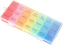 Pillen Case pil Duidelijke Organisator Box Pillen Organisator 7 Dag (3 keer per dag) Weekly pil Box 21 Slots Medicatie Organisator met Push Knop voor Medicatie Duidelijk Container geval