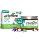 Welllements Organic Baby Chest & Foot Rub for 3 Months+ (1.8 Fl Oz) 