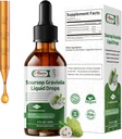Soursop Graviola Liquid Drop, High Absorptie Form Soursop Leaves & Fruit Complex, voor celregeneratie & Immune Support & Digestive Bitters - Vegan Sour SOP Bitters Liquid - 2 Fl oz