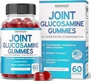 Glucosamine Chondroitin Gummies Joint Supplement - Glucosamine Gummies for Adults Nutritional Supplements - Joint Supplements for Men & Women - Delicious Raspberry Flavor - (60 Count)
