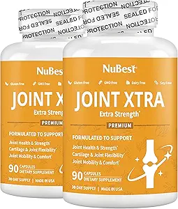 NuBest Joint Xtra - Joint Support Supplement - Joint Health Formula with Triple Joint Strength - Glucosamine, Chondroitin, Turmeric, MSM & Boswellia for Joint Health & Cartilage Health (Pack 2)