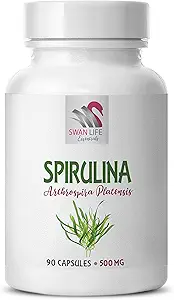 Spirulina - Spirulinapoeder - Organische Immuunondersteuningssupplement - Spirulina 500MG - Chlorella Spirulina, Spirulina 500mg capsules, Spirulina kruidensupplementen, Chlorella kruidensupplementen - 1B