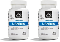 Whole Foods Market, L Arginine 500Mg 100 Veggie Caps (verpakking van 2)