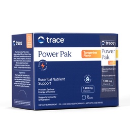 Trace Minerals Power Pak Multivitamine en Multimineral Packets - Electrolyte Support - 1200 mg Vitamine C Plus 70 Tangerine Flavor - 30 Packets