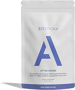 ZitSticka Vitamine Acne Supplement voor Cystische Acne w/30 Natural Caps voor vrouwen en mannen, Supplementen voor Hormonale Ondersteuning, Huidhelderheid, Donkere vlekken - Dermatoloog Getest (Na uren bijvullen Pack)