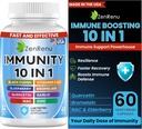 Zenrenu Immune Boosting for Adults - 10 in 1 Immunity Support Supplement with Quercetin, Bromelain, NAC, Elderberry, Vitamine C & D3 for Immune Defense & Antioxidant - Easy to Absorb Capsules