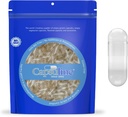 Capsulin Formaat 0 Gelatine Lege Capsules, 50000 Tel, Lege Gel Pill Capsules, DIY Pure Bovine Pill Capsule Filling, Lege Caps, Kosher, Glutenvrij en niet-GGO Gecertificeerd, Clear
