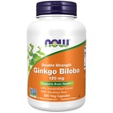 NOW Foods Supplementen, Ginkgo Biloba 120 mg, Dubbele sterkte, Niet-GMO Project Geverifieerd, 100 Veg Capsules