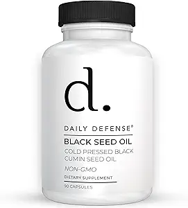 Cold Pressed Black Seed Oil Capsules - 90 Count - Nigella Sativa for Hair, Skin & Enhanced Immunity - Veganistisch, Glutenvrij, Non-GMO Black Cumin Seeds Oil