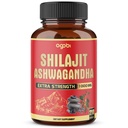 agobi 210 Capsules - 600mg Shilajit Supplement met 400mg Biologische Ashwagandha Wortel - Shilajit Pure Himalaya Organic for Energy Production, Immune System Brain Health, Focus & Concentratie