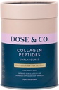 DOSE & CO. Pure Collagen Peptides for Hair, Skin & Nails, Unflavored - 10oz Powder Supplement