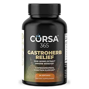 Gastroherb 9 Kruidenextract - Airborne Immune Support Supplement - St Johns Wort Licorice Root Thyme Oil Immunity Supplement - Digestive Enzymes Immune System Booster - 90 Softgels