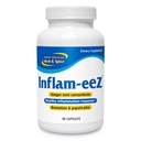 NOORD-AMERIKAANSE HERB & SPICE Inflam-EEZ - 90 Capsules - Ondersteunt gezonde immuun- en ontstekingsreactie - Gemberwortel, Camu Camu Bessen, Bromelain & Papain Plus - Non-GMO - 45 Totaal porties