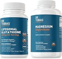 Dr. Tobias Magnesiumbisglycinaat en liposomaal glutathion - Ondersteunt energie, spierfunctie en immuungezondheid - Maximale absorptie - Vegan, Non-GMO