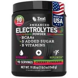 Zeal Naturals Electrolyte Powder Recovery Drink (90 Servings 