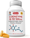ANDREW LESSMAN Coenzym Q-10 100 mg 30 Capsules - Essentieel voor energieproductie en optimale belangrijkste orgaanfunctie, anti-oxidant ondersteuning, uitgeput door veroudering, Plus B-complex. Gemakkelijk te slikken capsules