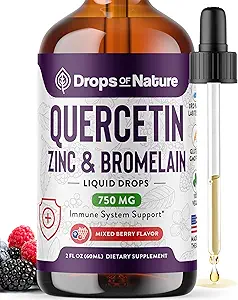 Quercetine met bromelaïne en zink (5mg) Liquid Drops 