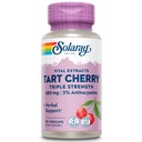 SOLARAY Triple Strength Tart Cherry Extract - Tart Cherry Capsules met Antioxidanten en Anthocyanins voor Uric Acid Levels Ondersteuning - Vegan, 60-dag garantie - 45 Servers, 90 VegCaps