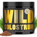 Colostrum Supplement - Gras Fed Pure Bovine Colostrum Powder - 2000mg & 400mg IgG (calostro bovino) - Gut, Immunity, Skin, Hair Support - Sugar Free, Natural Cacao Flavour, 30 Serves