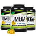 Natuurlijke Omega 3-6-9 Blend DPA, EPA, DHA, ALA en GLA - Biologische Vlaszaadolie plus Wild Gevangen Natuurlijke Visolie - Meer dan 2.800 Milligram sterkte - Glutenvrij - Made in The USA - 60 SoftGels (Pack of 3)