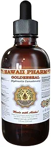 HawaiiPharm Goldenseal Liquid Extract, Biologische Goldenseal (Hydrastis Canadensis) Tinctuur Supplement 4 oz