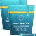 Primal Oogst Elektrolyten Poederverpakkingen Primal Hydration, Easy Open Packets, Energy Drink Mix 2 Pack Bundle (Citroen Berry, 60 Packs)