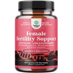 Vruchtbaarheidssupplement voor vrouwen met prenatale multivitaminen - vrouwelijke vruchtbaarheid Ondersteuning met prenatale Choline Inositol Folate Chasteberry en CoQ10 Vruchtbaarheid Blend voor vrouwen te bevorderen snellere ontvangst