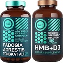 HMB-supplementen met VIT D3 en Fadogia Agrestis Complex Muscle Power & Recovery Bundle