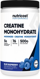 Nutricost Creatine Monohydraatpoeder (blauwe framboos), 500 Gram (1.1 LBS)
