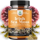 Biologische Ierse Zee Mos Capsules - Zee Mos en Bladderwrack Capsules met Burdock Root Superfood Blend voor Immune Ondersteuning Hart Gezondheid Vruchtbaarheid Gezamenlijke Gezondheid en Schildklier Ondersteuning voor vrouwen en mannen
