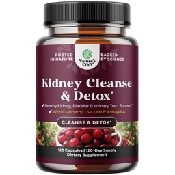Geavanceerde Nierondersteuning Supplement - Nierreiniging Detox & Reparatie Cranberry Extract Capsules met Uva Ursi, Stinging Nettle & Astragalus voor Niergezondheid - Urinaire Tract Health - 120 Caps