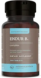 Endur-B Complex - Sustained Release - Vitamine B Supplement met B1, B2, B3, B6, B12, Foliumzuur, Biotine - 300 tabletten - Endurance Products Company