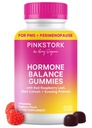 Roze Ooievaars Hormonenbalans Gummies voor vrouwen PMS, Menopauze & Estrogeen Ondersteuning 