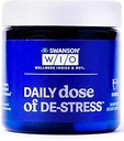 Swanson WIO Dagelijkse dosis van DE-Stress Stress Ondersteuning, Ontspanning, Voel Kalmer, Rust Beter, Minder Stress, Lactium Melk Proteïne Peptide, Adaptogen, Wellness, 30 Capsules (30-Dag Supply)