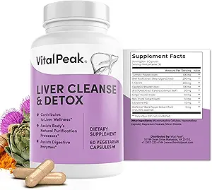 Lever Reiniging Detox & Repair - Lever Gezondheid Ondersteuning Supplement - met melkdistel, berberine, bietenwortel poeder, kurkuma, gember, paardenbloem wortel, Artichoke, druivenzaad Extract & Meer - 240 Capsules