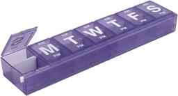 EZY DOSE Weekly (7-Dag) AM/PM Pill Planner, Medicine Case, Vitamine Organizer Box, 3X-Large Locking Compartiments to Secure Prescription Medication, Prevent Accidental Spilling, Color May Vary, BPA Free