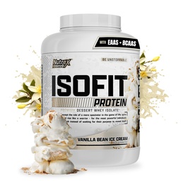 Nutrex Research IsoFit Whey Protein Powder Instantized 100% Wei Protein Isolaat (70 Servers, Vanilla Bean Ice Cream)
