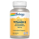 SOLARAY Vitamine E 400 IE (268mg), Droge vorm - Natuurlijke Bron, Gemengde Tocoferolen Vitamine E - Antioxidant Supplement, PMS en Menopauze Ondersteuning - 60 dagen garantie, Lab geverifieerd - 100 Serv, 100 capsules