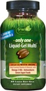 Irwin Naturals Only One Liquid-Gel Multi - 60 Softgels - One-Per-Day Multivitamine met ijzer, Omega-3 Oliën, Antioxidanten & Green Super Foods
